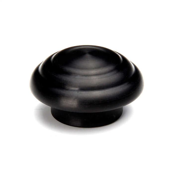Lokar XACN-002 Air Cleaner Nut; Lucille Style; Billet Aluminum; Black Finish; - Truck Part Superstore