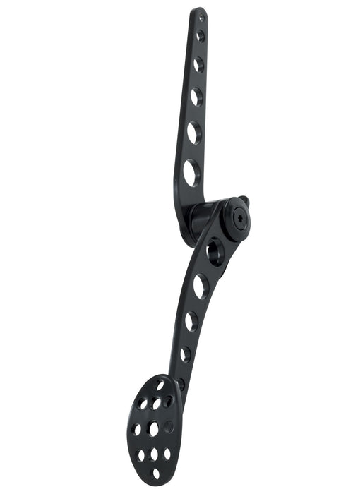 Lokar XBAG-6151 Throttle Pedal Assembly; Midnight Series Black Steel; Lakester; Curved; - Truck Part Superstore
