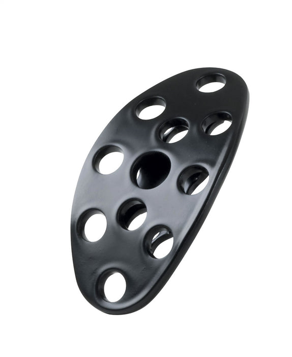 Lokar XBAG-6152 Brake Pedal Pad; Midnight Series Black Steel; Lakester; Curved; Each; - Truck Part Superstore