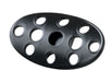 Lokar XBAG-6153 Brake Pedal Pad; Midnight Series Black Steel; Lakester; Curved; - Truck Part Superstore