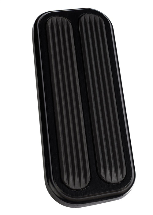 Lokar XBAG-6173 Throttle Pedal Pad; Midnight Series Black; w/Rubber Insert; Billet Aluminum; - Truck Part Superstore