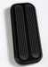 Lokar XBAG-6182 Throttle Pedal Pad; Midnight Series Black; w/Rubber Insert; Billet Aluminum; - Truck Part Superstore