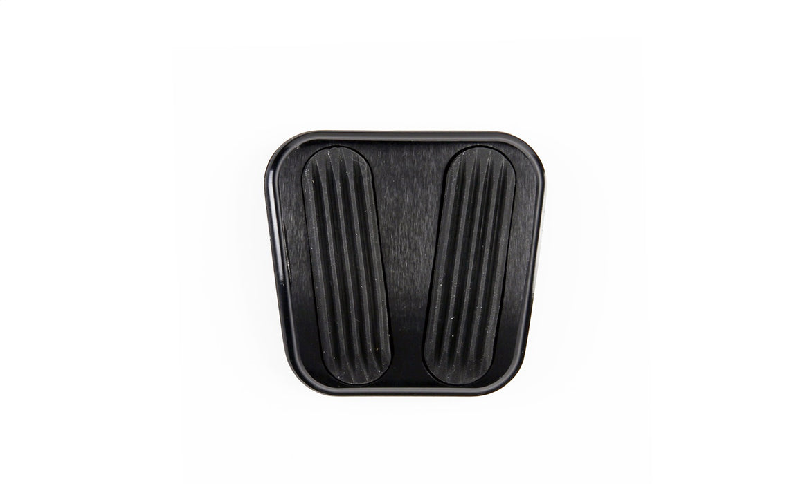 Lokar XBAG-6193 Emergency Brake Pedal Pad; Billet Aluminum; Ball Milled; Black Finish; - Truck Part Superstore