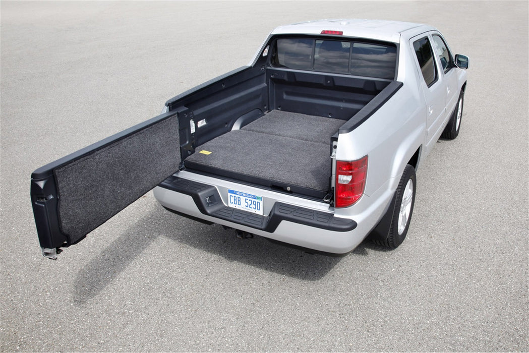 BedRug BMH17RBS BEDMAT FOR SPRAY-IN OR NO BED 17+RIDGELINE (2PC FLR ACCOM FULL USE OF TRUNK) - Truck Part Superstore