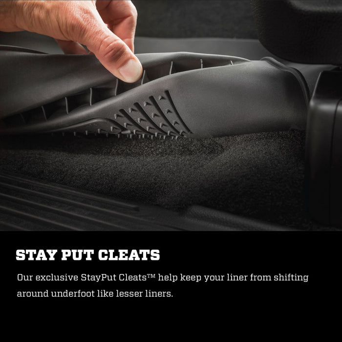 Husky Liners 55321 X-act Contour™ Floor Liner; Black; 1 pc.; Third Row; - Truck Part Superstore