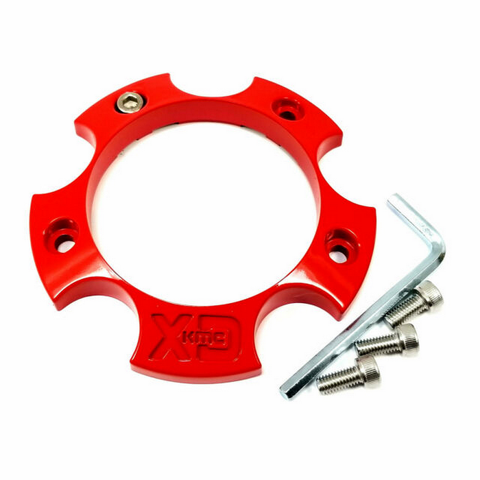 XD XD1215BASE2-RD XDS 5X5 ALUM BASE PC RED LOGO2 - Truck Part Superstore