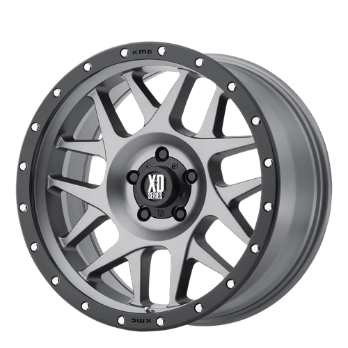 XD XD12721055424N XD127 20X10 5X5.5 M-GRY BLK-RING -24MM - Truck Part Superstore