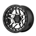 XD XD14078550518 XD140 17X8.5 5X5.0 S-BLK MACH 18MM - Truck Part Superstore