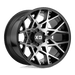 XD XD83121080524N XD831 20X10 8X6.5 G-BLK MACH -24MM - Truck Part Superstore