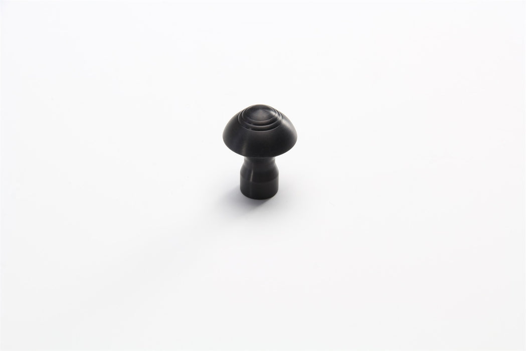 Lokar XDK-001 Dash Knob; 3/16 in. Size; Deco Style; Black; - Truck Part Superstore