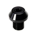 Lokar XDK-009 Dash Knob Bezel; 7/16 in.-28 Size; Male; Hi-Tech Style; Black; - Truck Part Superstore