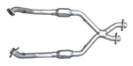 Pypes Performance Exhaust XFM36 Exhaust X-Pipe Kit Intermediate Pipe 99-04 Mustang 2.5 in w/Cats Hardware Incl Natural 304 Stainless Steel Pypes Exhaust - Truck Part Superstore
