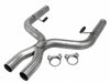 Pypes Performance Exhaust XFM44 Exhaust X-Pipe Kit Intermediate Pipe 05-10 Mustang V6 2.5 in Hardware Incl Natural 409 Stainless Steel Pypes Exhaust - Truck Part Superstore