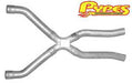 Pypes Performance Exhaust XGG10 Exhaust X-Pipe Kit Intermediate Pipe 2.5 in Crossover Incl Special Angled Rear Legs Natural 409 Stainless Steel Pypes Exhaust - Truck Part Superstore