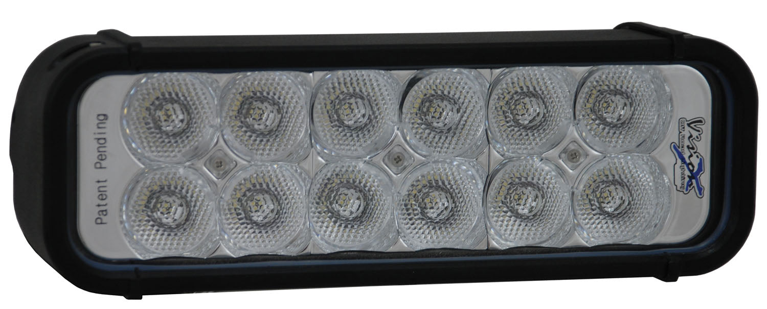 Vision X Lighting 4007369 8" Xmitter LED Bar Black 12 3W Led'S Flood - Truck Part Superstore