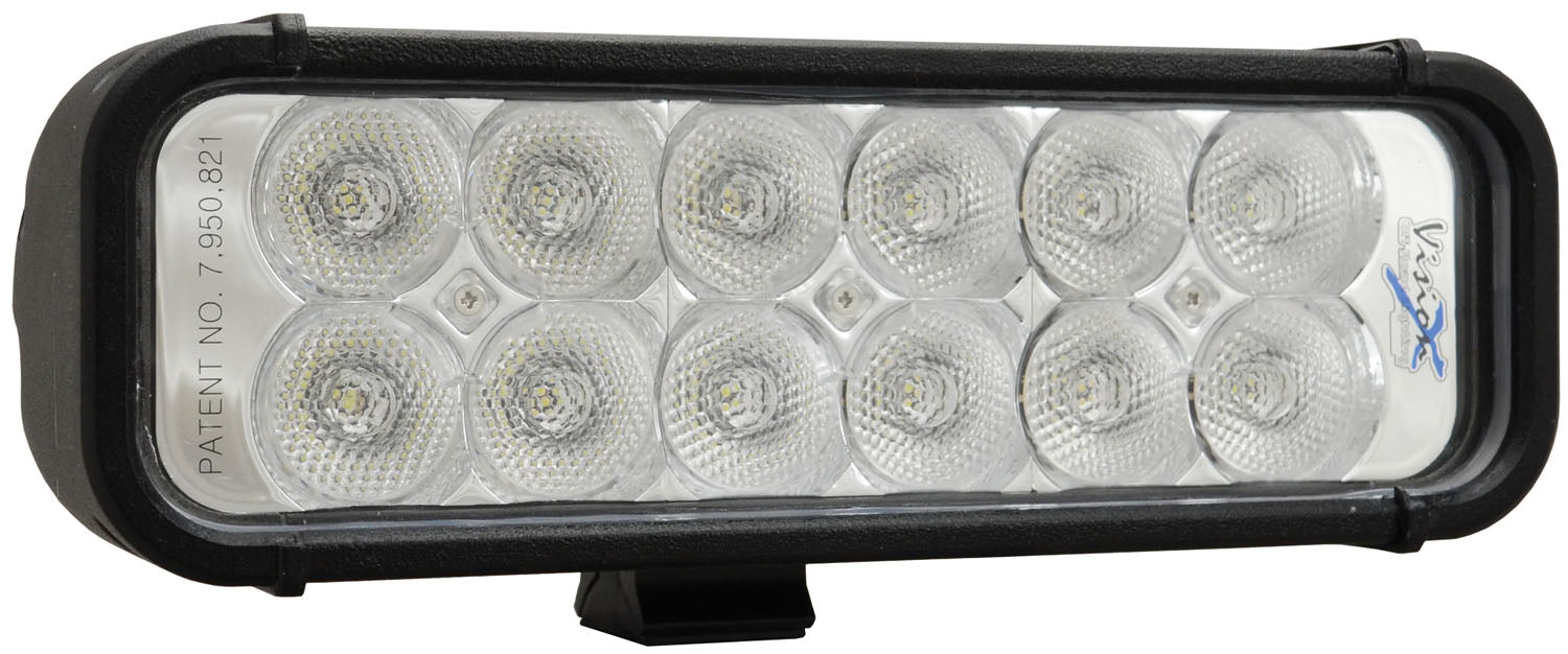 Vision X Lighting 4007369 8" Xmitter LED Bar Black 12 3W Led'S Flood - Truck Part Superstore