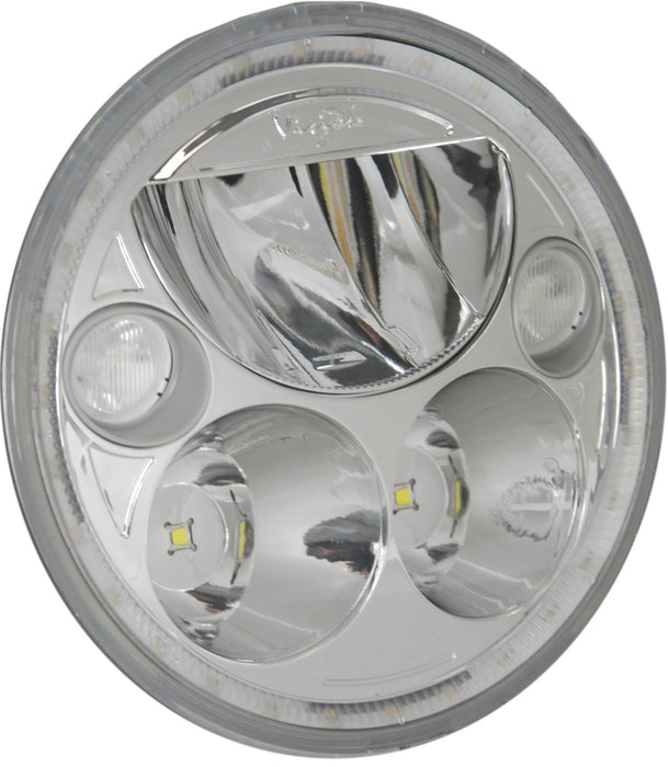 Vision X Lighting 9895604 Single 5.75" Round Vx LED Headlight W/ Low-High-Halo - Truck Part Superstore