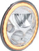 Vision X Lighting 9925950 Single 7" Round Amber Halo Vx Series LED Headlight W/ Low-High-Halo - Truck Part Superstore