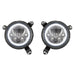 Vision X Lighting 9944494 2018+ JEEP JL/JT HEADLIGHT BLACK CHROME W/ WHITE HALO - Truck Part Superstore