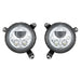 Vision X Lighting 9944487 2018+ JEEP JL/JT HEADLIGHT BRIGHT CHROME W/ WHITE HALO - Truck Part Superstore