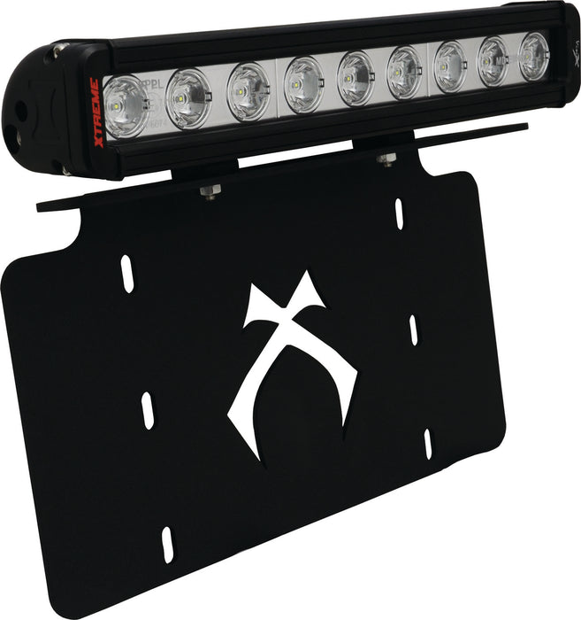 Vision X Lighting 9887012 License Plate Bracket With 12" Low Profile Xtreme Light Bar - Truck Part Superstore
