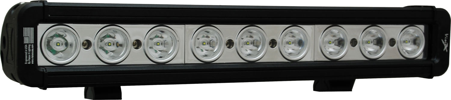 Vision X Lighting 9118840 12" Xmitter Low Profile Black 9 3W Amber Led'S 10 Narrow - Truck Part Superstore