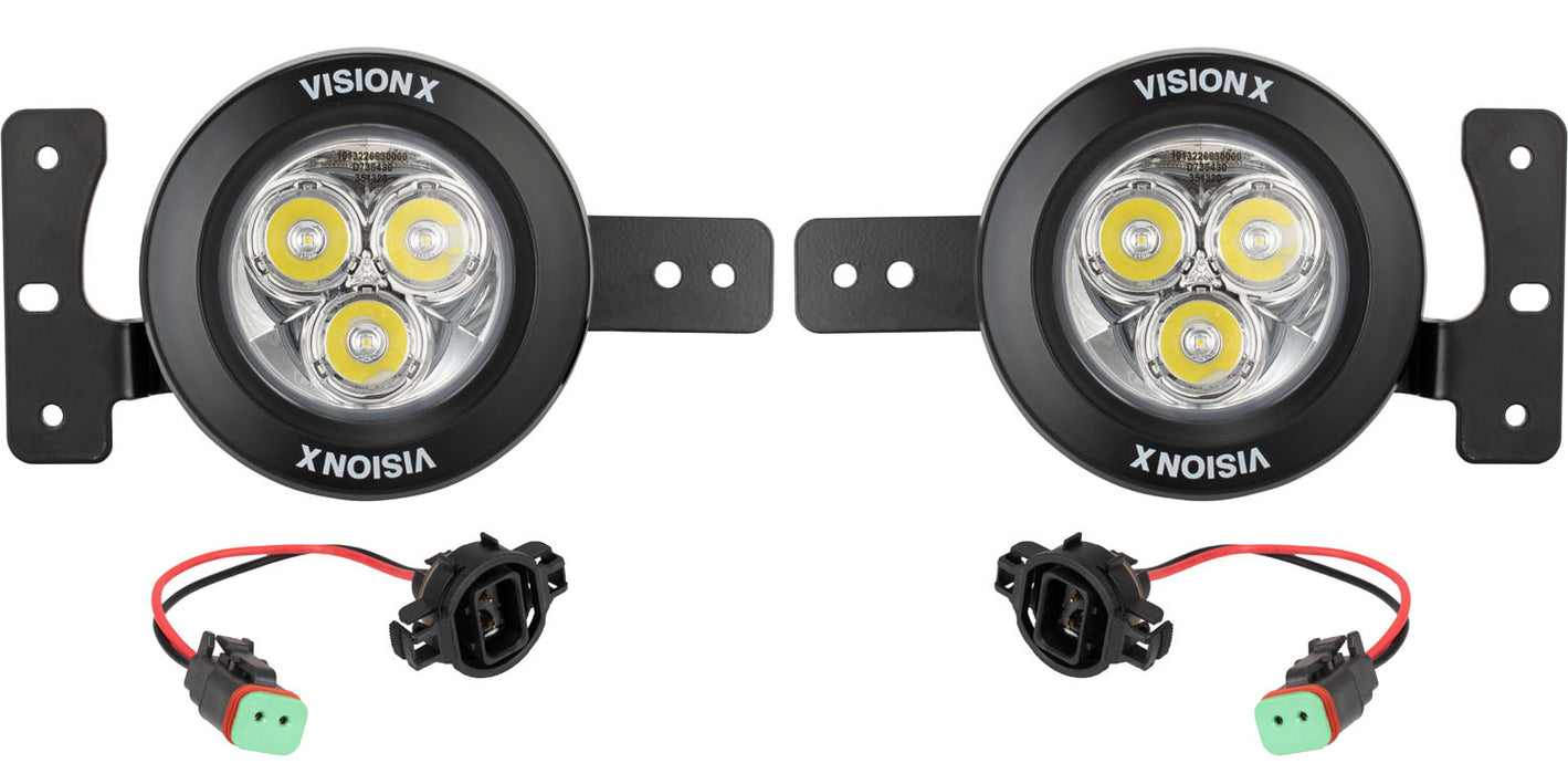 Vision X Lighting 5504184 18+ Jeep Jl Factory Upgrade Bracket Kit With Cg2-Cpm310 Lights - Truck Part Superstore