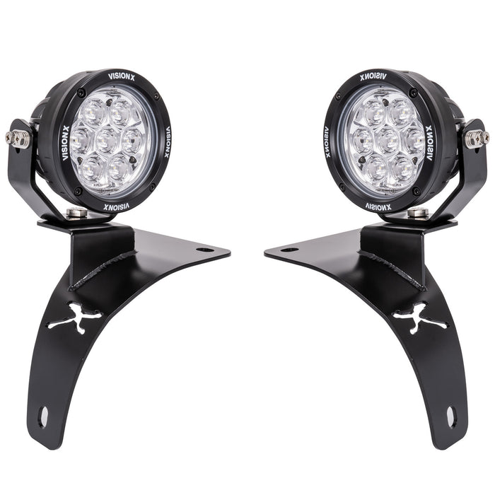 Vision X Lighting 5544185 2018-CURRENT JEEP JL/JT COWL LIGHT MOUNT W/ CG2 CANNON MULITI - Truck Part Superstore