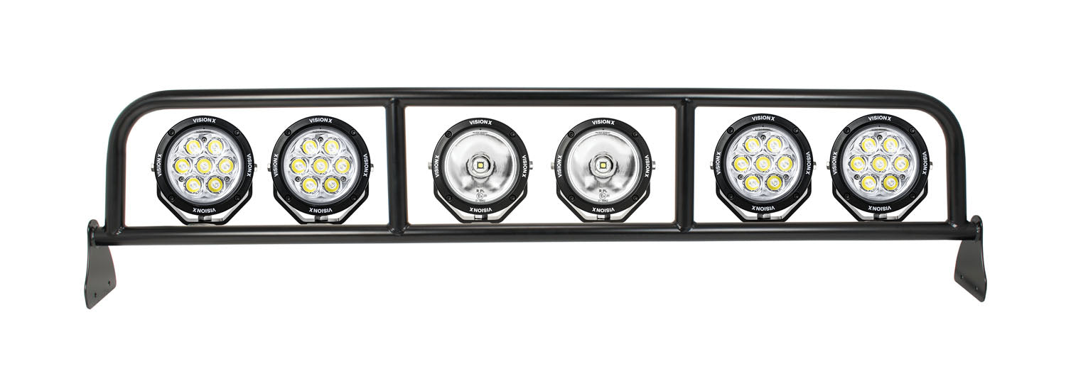 Vision X Lighting 6232163 2016+ Can Am X3 Cannon Rack Kit Without Lights Powdercoated Black With Hardware - Truck Part Superstore