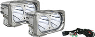 Vision X Lighting 9131535 Optimus Square Chrome 2 10W Leds 10 Narrow 2 Light Kit - Truck Part Superstore