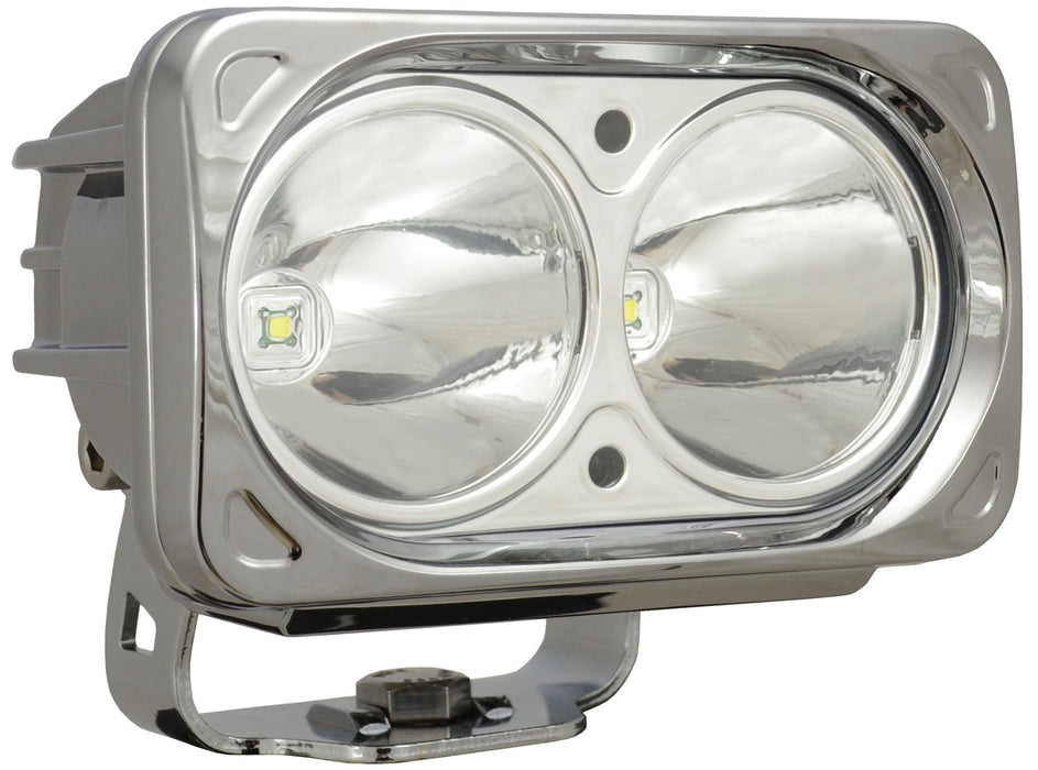 Vision X Lighting 9124698 Optimus Square Chrome 2 10W Leds 10 Narrow - Truck Part Superstore