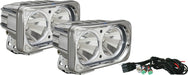 Vision X Lighting 9148908 Optimus Square Chrome 2 10W Leds 60 Flood 2 Light Kit - Truck Part Superstore