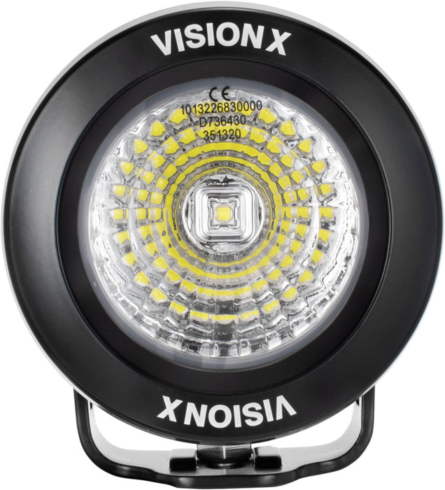 Vision X Lighting 9141343 Optimus Round Black 1 10W LED 20 Medium 2 Light Kit - Truck Part Superstore