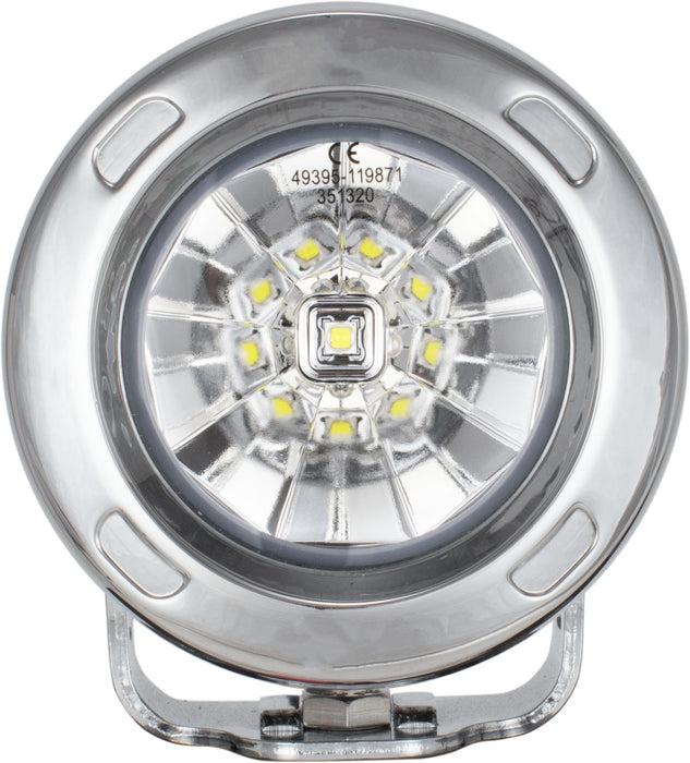 Vision X Lighting 9150079 Optimus Round Chrome 1 10W LED 60 Flood 2 Light Kit - Truck Part Superstore