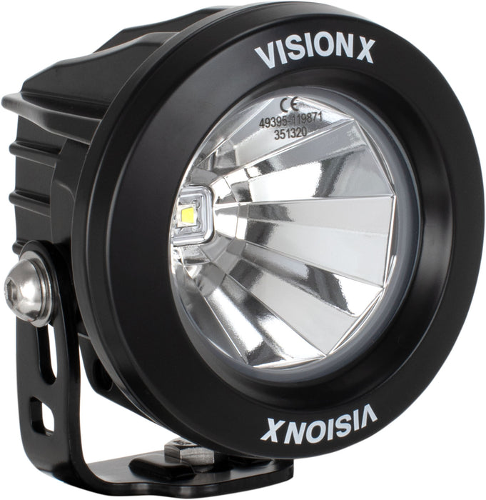 Vision X Lighting 9141435 Optimus Round Black 1 10W LED 60 Flood 2 Light Kit - Truck Part Superstore