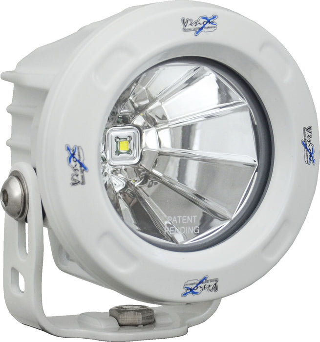 Vision X Lighting 9148991 Optimus Round White 1 10W LED 60 Flood 2 Light Kit - Truck Part Superstore