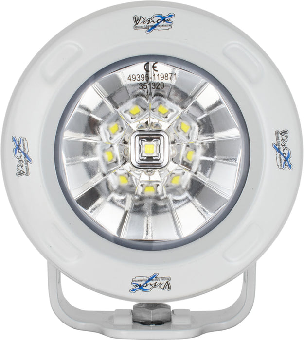 Vision X Lighting 9149530 Optimus Round White 1 10W LED 60 Flood - Truck Part Superstore