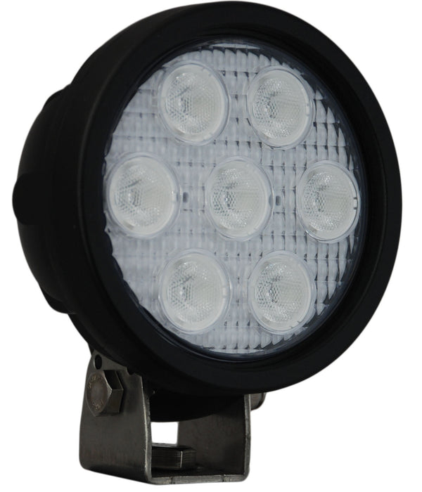 Vision X Lighting 9121451 4" Round Utility Market Black 7 3W Amber Led'S 40 Wide - Truck Part Superstore
