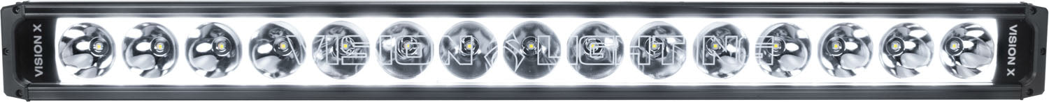 Vision X Lighting 9893228 30" Xpr-S Halo 10W Light Bar 15 LED Spot Optics For Xtreme Distance - Truck Part Superstore