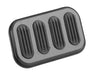Lokar XSG-6008 Brake Pedal Pad; Midnight Series Black Steel; w/Rubber Insert; Steel; - Truck Part Superstore
