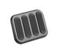 Lokar XSG-6017 Brake Pedal Pad; Midnight Series Black Steel; XL; w/Rubber Insert; Steel; - Truck Part Superstore