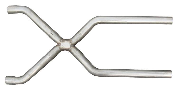 Pypes Performance Exhaust XVA14 Exhaust X-Pipe Kit Intermediate Pipe 3.5 in Crossover Hardware Incl Natural 409 Stainless Steel Pypes Exhaust - Truck Part Superstore
