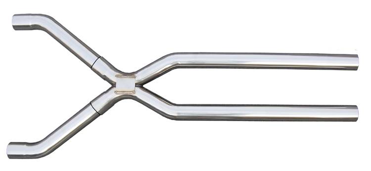 Pypes Performance Exhaust XVF10S Exhaust X-Pipe Kit Intermediate Pipe Tunnel Crossover2.5 in Hardware Incl Polished 304 Stainless Steel Pypes Exhaust - Truck Part Superstore