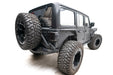 Fab Fours JL18-Y1851T-1 Off The Door Tire Carrier; 2 Stage Matte Black Powder Coated; - Truck Part Superstore