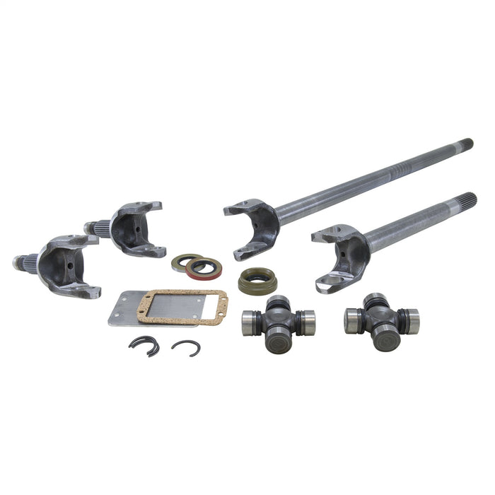 Yukon Gear YA W24162-YZL Yukon Chromoly Front Axle/Zip Locker Kit for Jeep TJ; XJ; YJ/ZJ 30-Spl 3.73+ - Truck Part Superstore