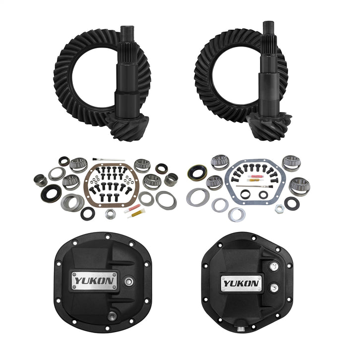 Yukon Gear YGK013STG2 Yukon Stage 2 Re-Gear Kit upgrades front and rear diffs; including diff covers - Truck Part Superstore