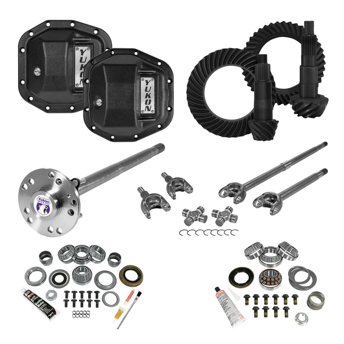 Yukon Gear YGK076STG4 Stage 4 Re-Gear Kit upgrades frnt/rr diffs; 24/28 spl; incl covers/fr/rr axles - Truck Part Superstore