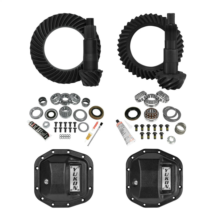 Yukon Gear YGK077STG2 Yukon Stage 2 Re-Gear Kit upgrades front and rear diffs; incl diff covers - Truck Part Superstore