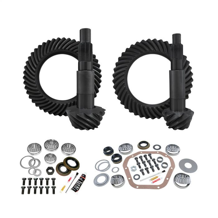 Yukon Gear YGK153 Yukon Gear/Kit pkg for F350 Dana 80 Rear/Dana 60 Rev Thick Front; 5:38 Gear - Truck Part Superstore