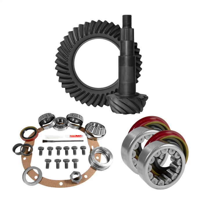 Yukon Gear YGK2014 8.5in. GM 4.56 Rear Ring/Pinion; Install Kit; Axle Bearings; 1.625in. Case Journ - Truck Part Superstore